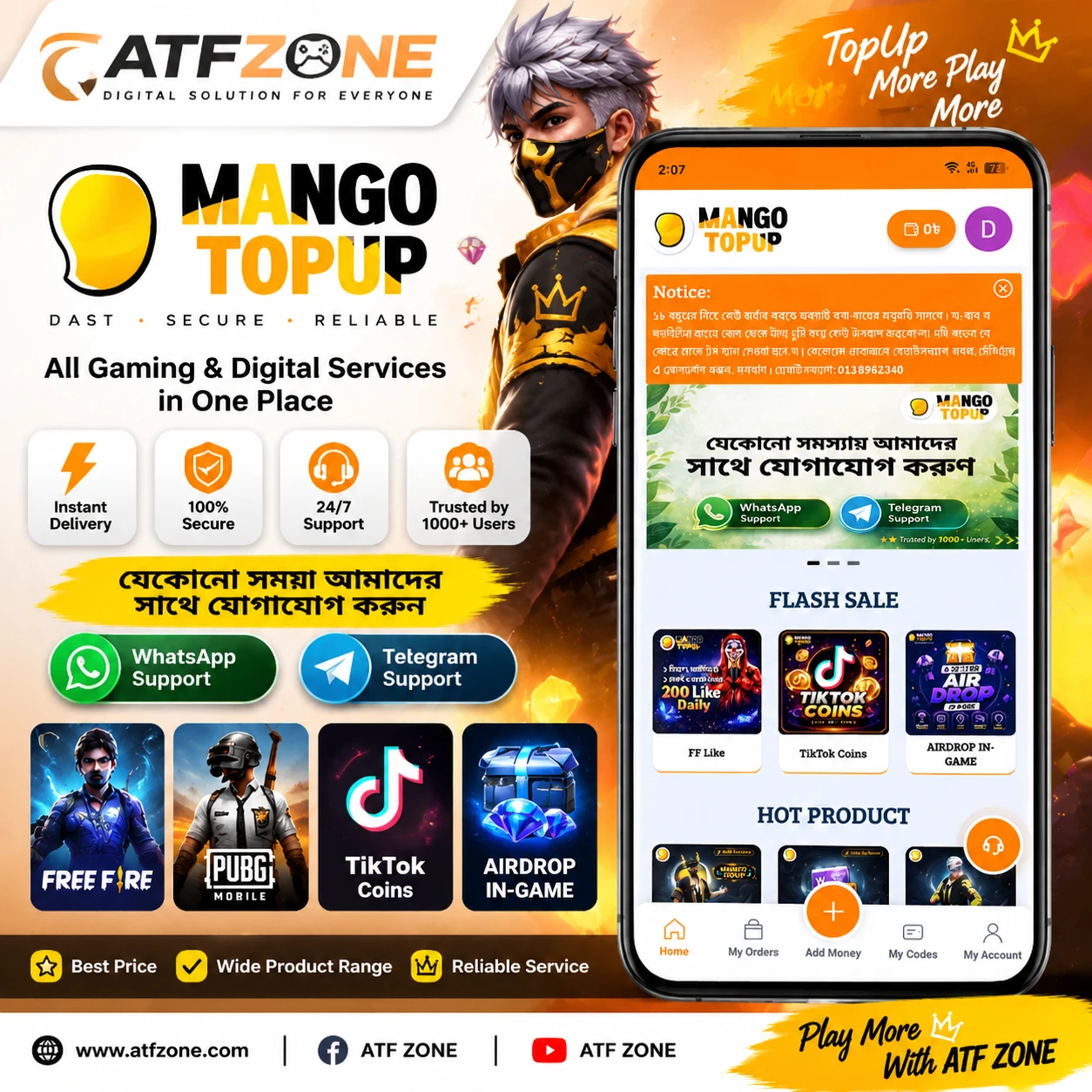 Mango TopUp –  Gaming TopUp Website Script With Auto Payment & Admin Panel