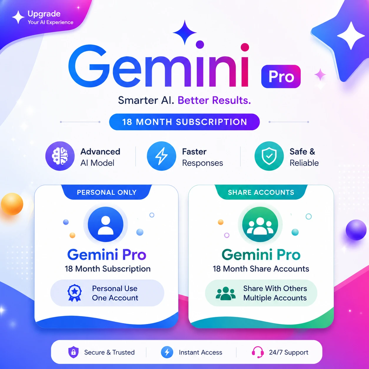 Gemini Pro — 18 Months Premium Access
